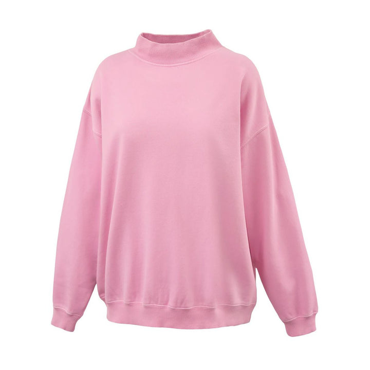 Garment dyed mock necks