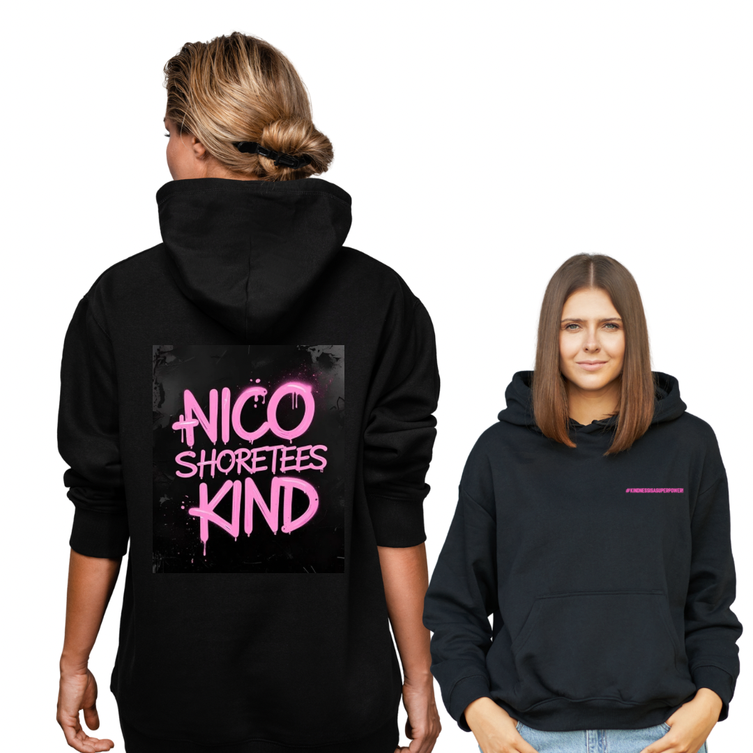 Pink graffiti Hoodie nicoshoretees