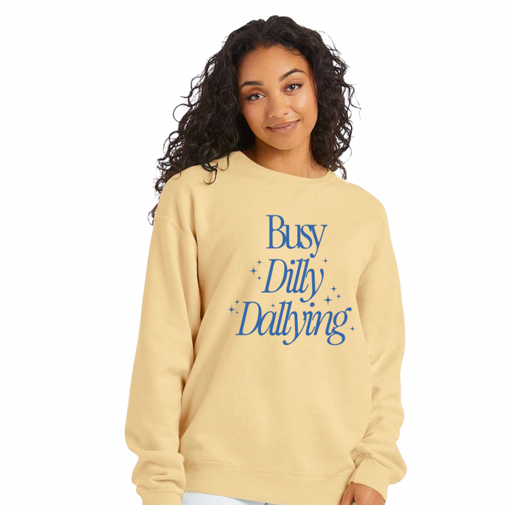 Busy dilly dallying puff ink