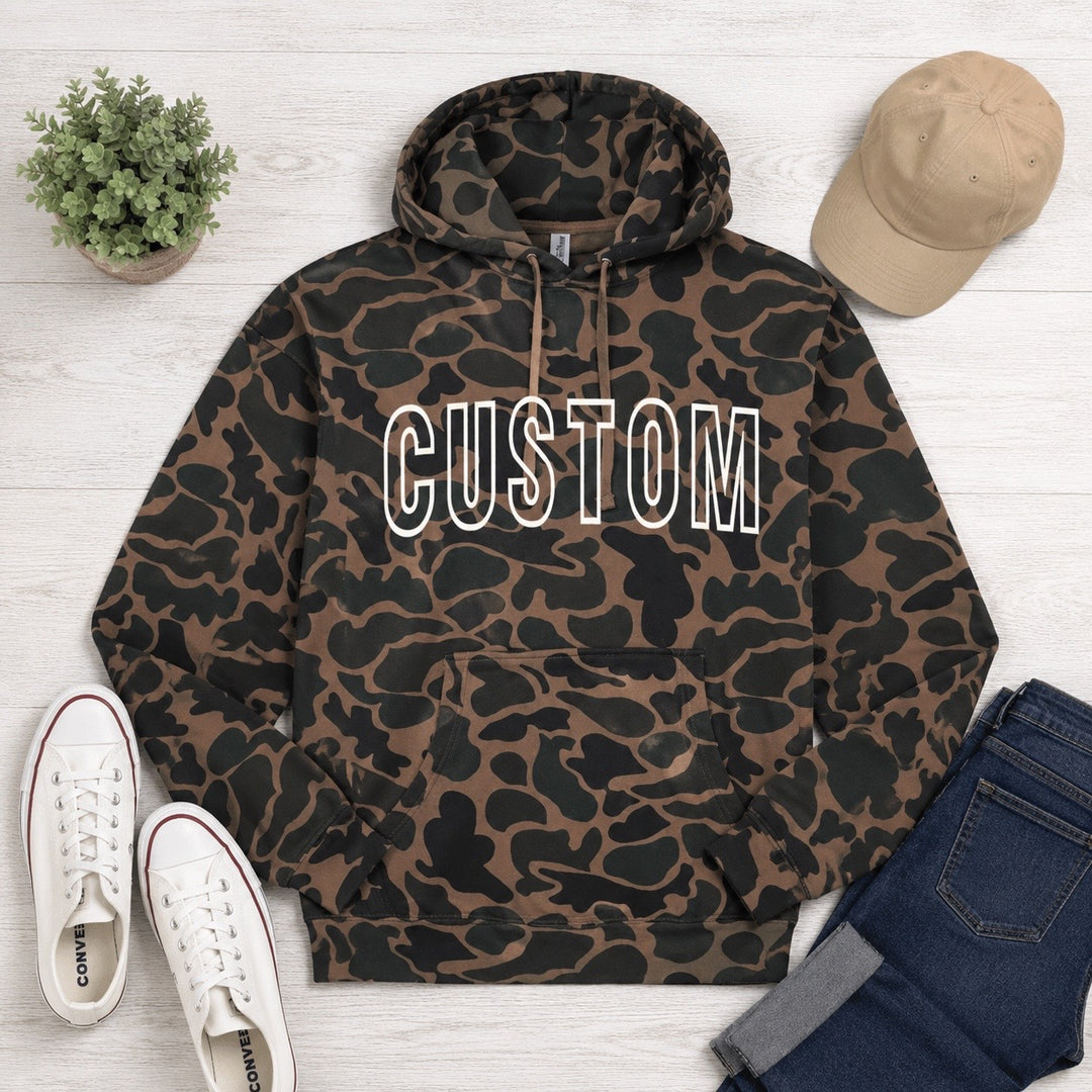 Custom embroidered duck camo