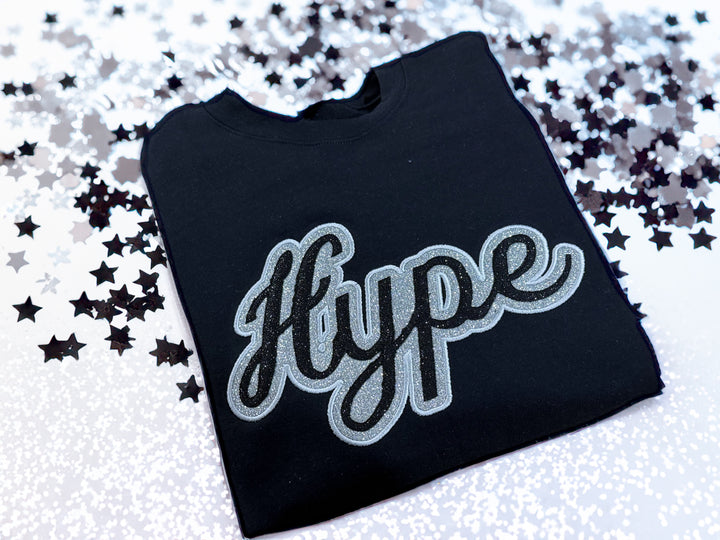 Custom double glitter appliqué