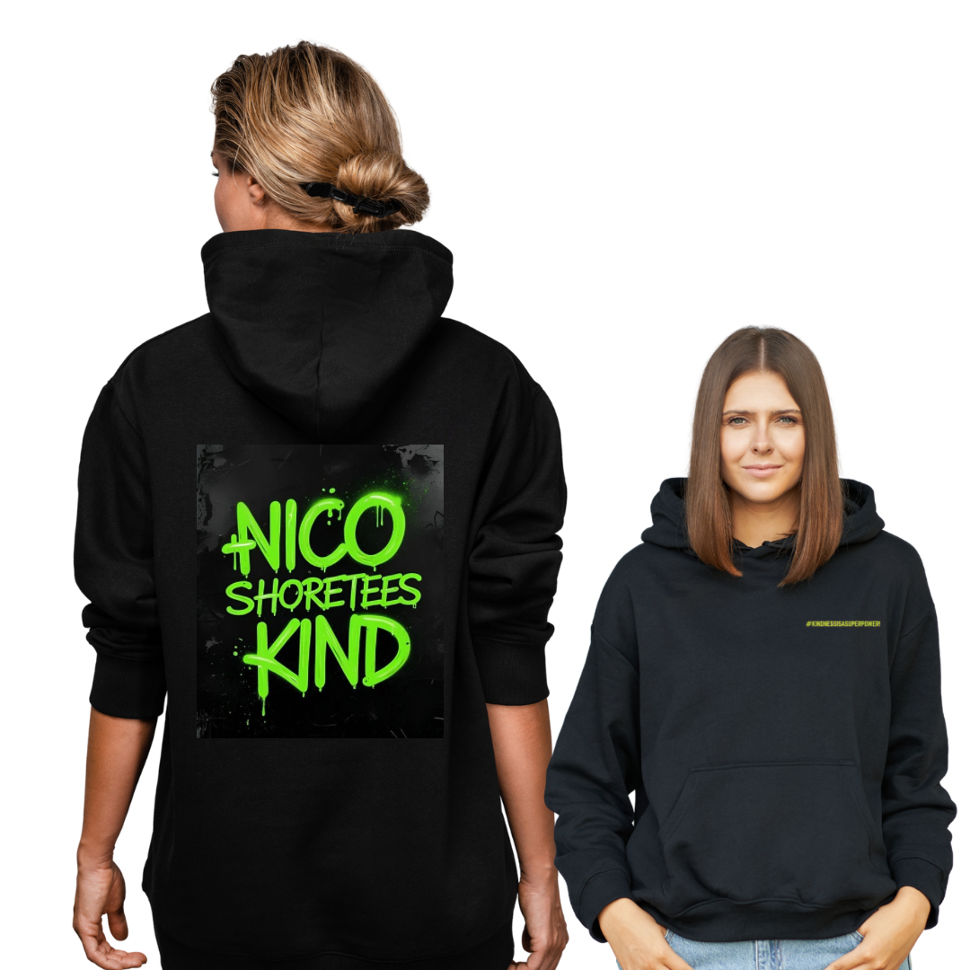 Green graffiti Hoodie nicoshoretees