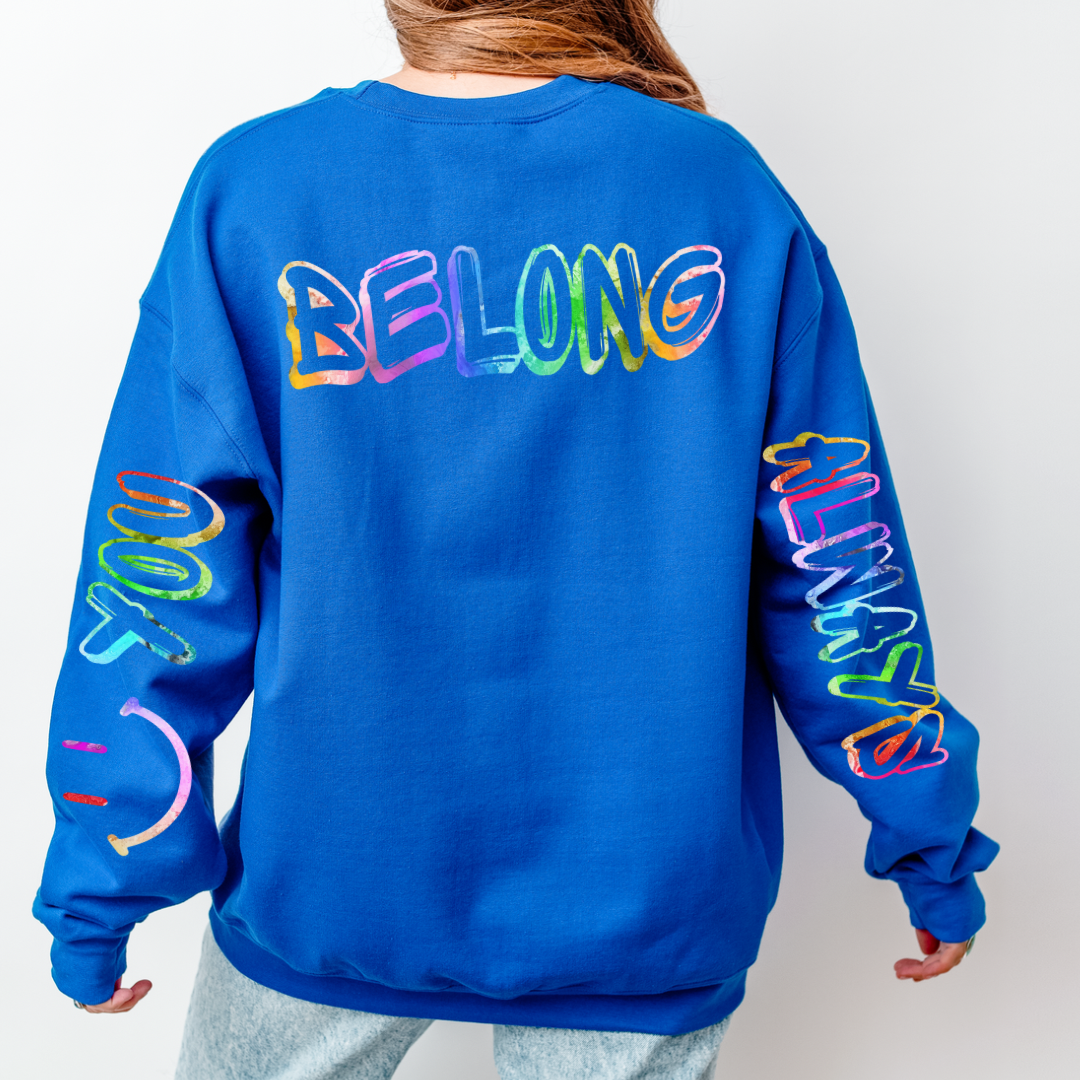 you belong graffiti words on my back