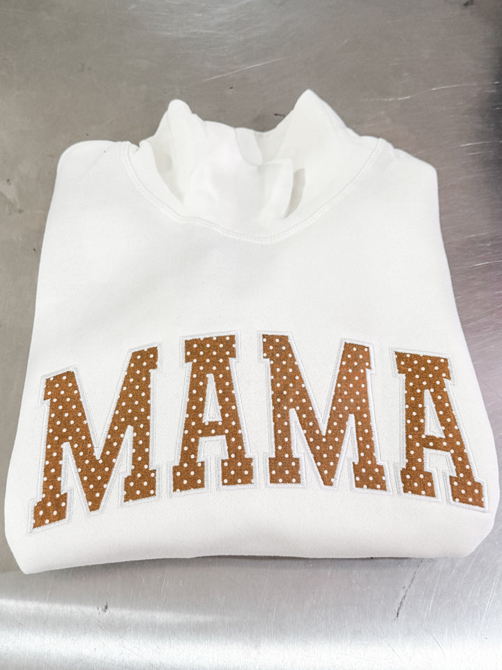 CUSTOM APPLIQUE EMBROIDERY FABRICS CREW NECKS