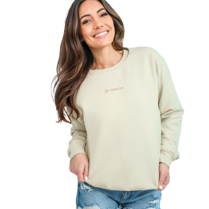 Custom Go {mascot} embroidery