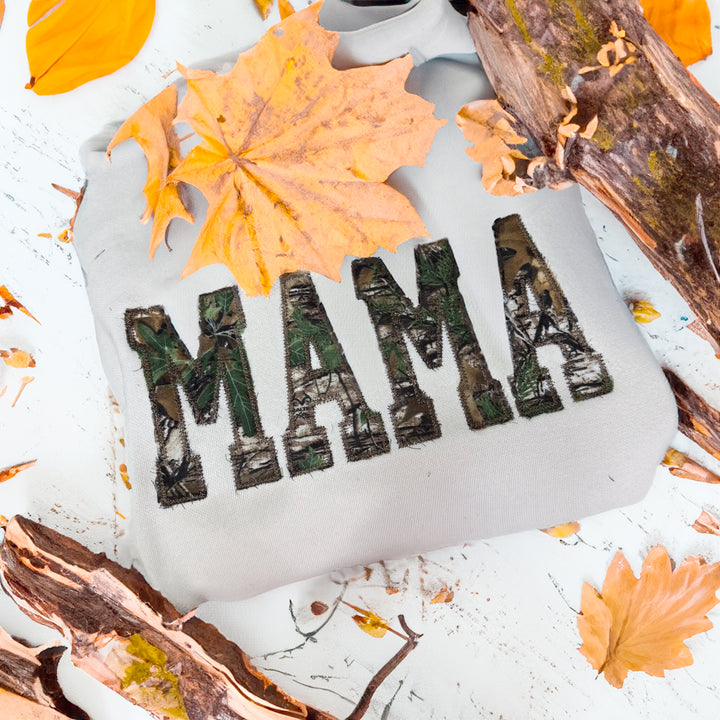 Camo Sweatshirt applique custom