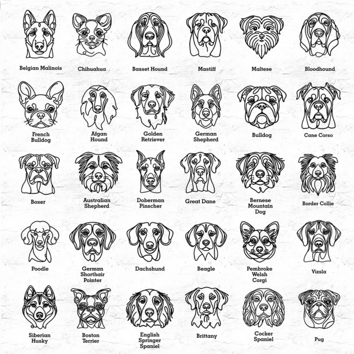 Embroidered pocket dog line art (original version)