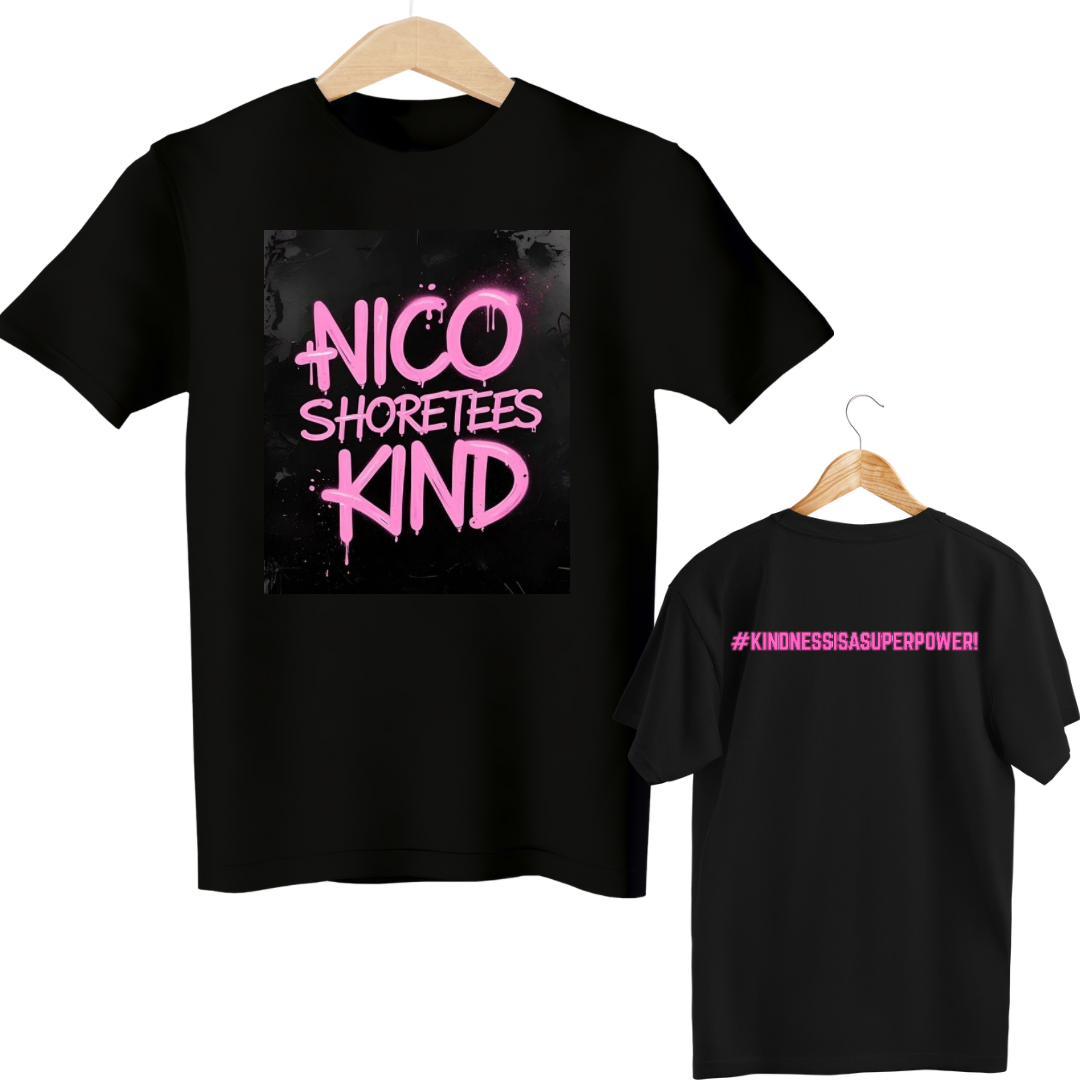 Pink graffiti tee