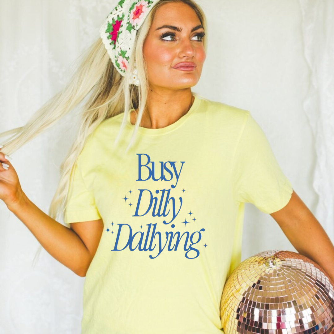 Busy dilly dallying puff ink