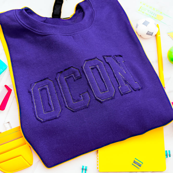 Sweatshirt applique custom