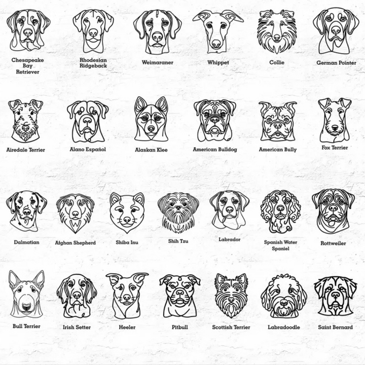 Embroidered pocket dog line art (original version)