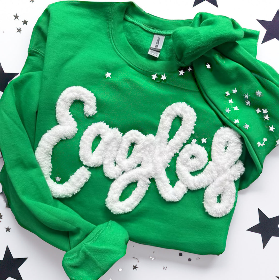 Custom Chenille yarn sweatshirts