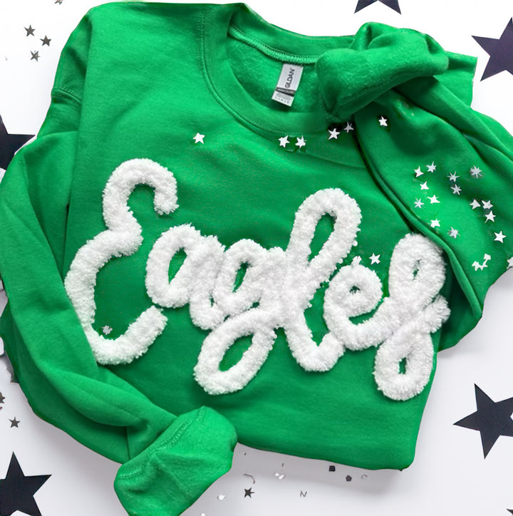 Custom Chenille yarn sweatshirts