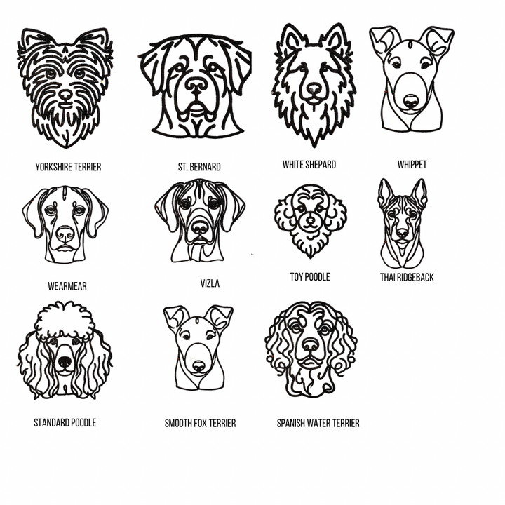 Embroidered pocket dog line art (original version)