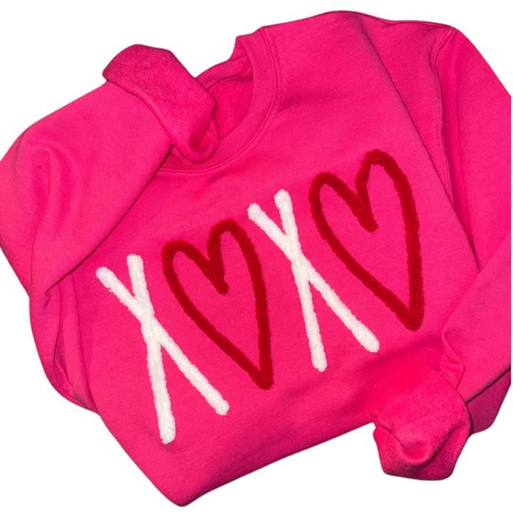 Custom Chenille yarn sweatshirts