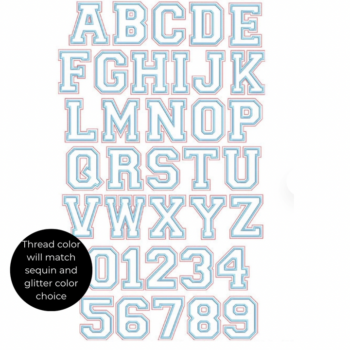 Custom sequin mock neck sweatshirt