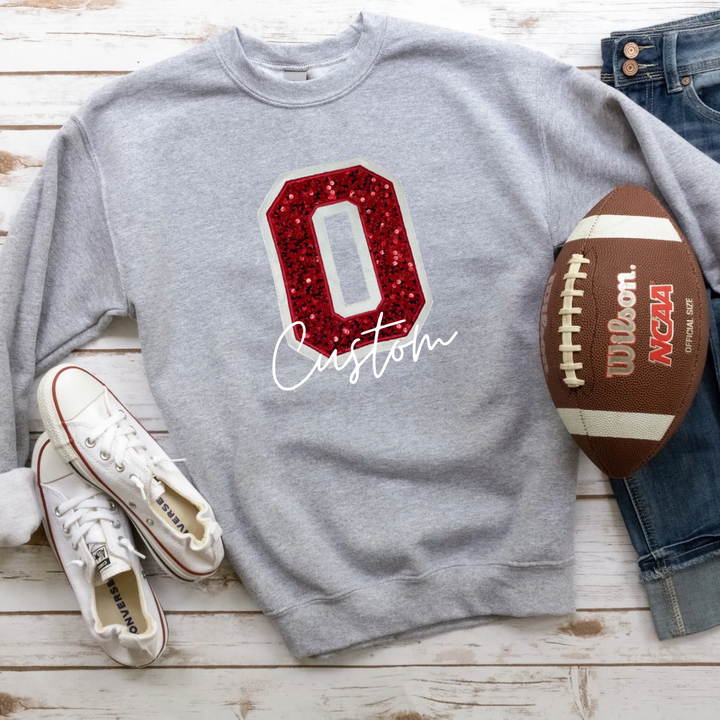 Custom sequin sweatshirt