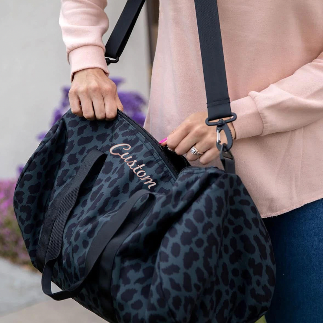Personalized duffel bag