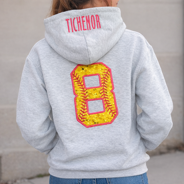 Sport number hoodie
