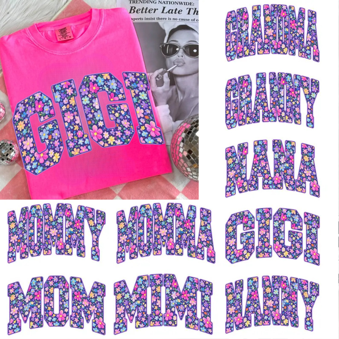 Floral name custom Mother’s Day