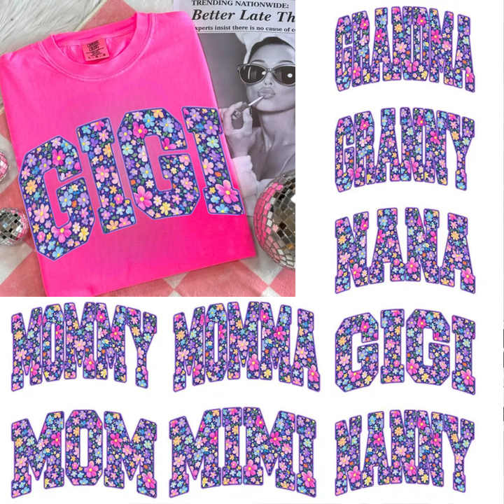 Floral name custom Mother’s Day