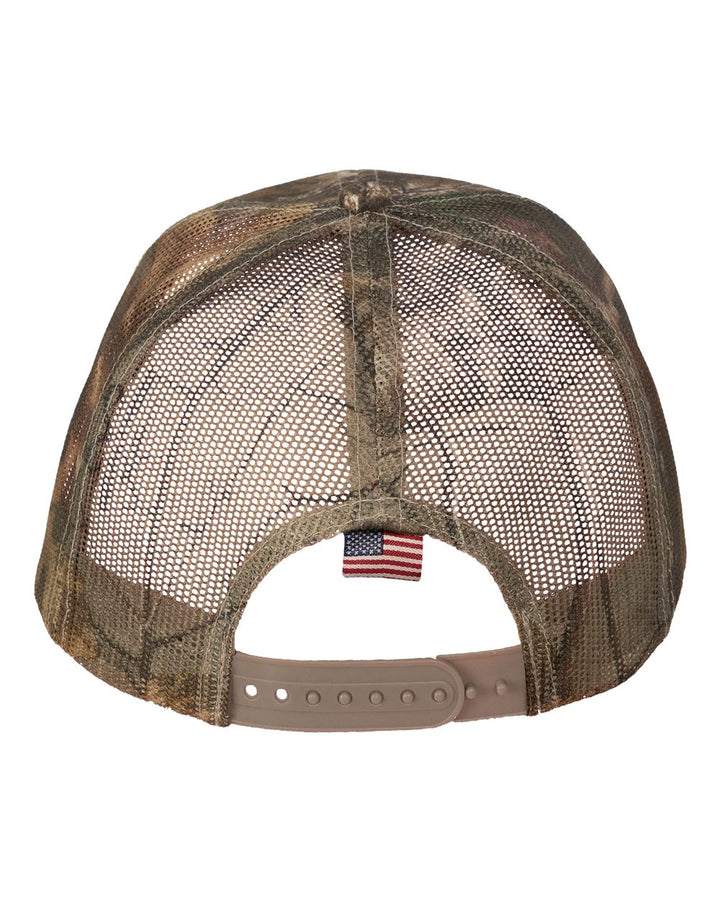 Woven Flag woven camo hat mesh
