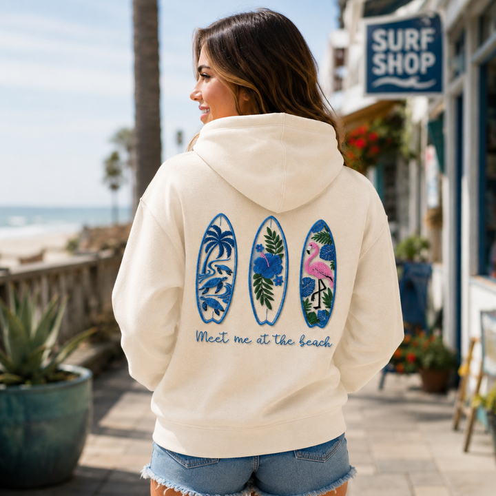 Meet me at the beach hoodie