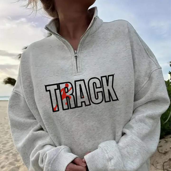Sports quart zip sweatshirts embroidered
