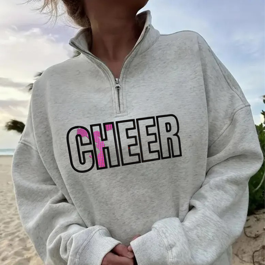 Sports quart zip sweatshirts listing 2 embroidered