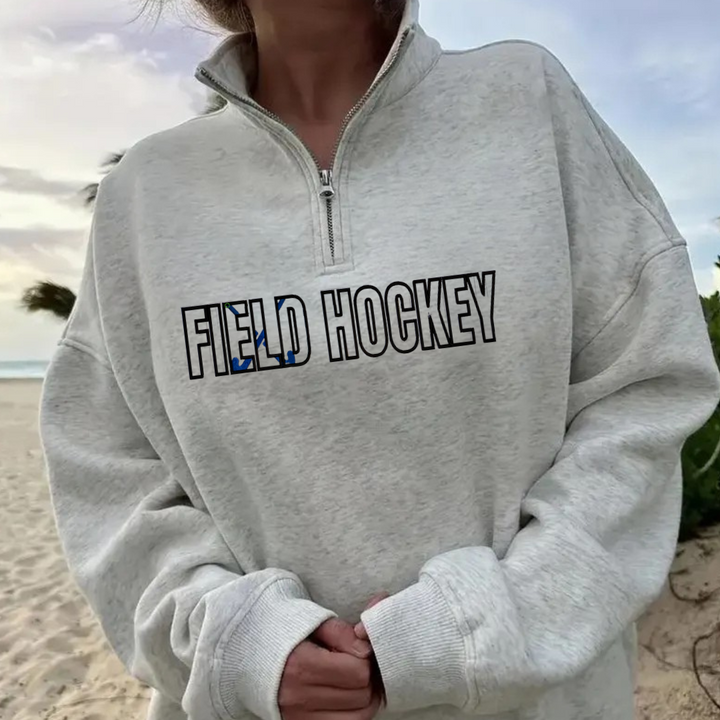 Sports quart zip sweatshirts listing 2 embroidered