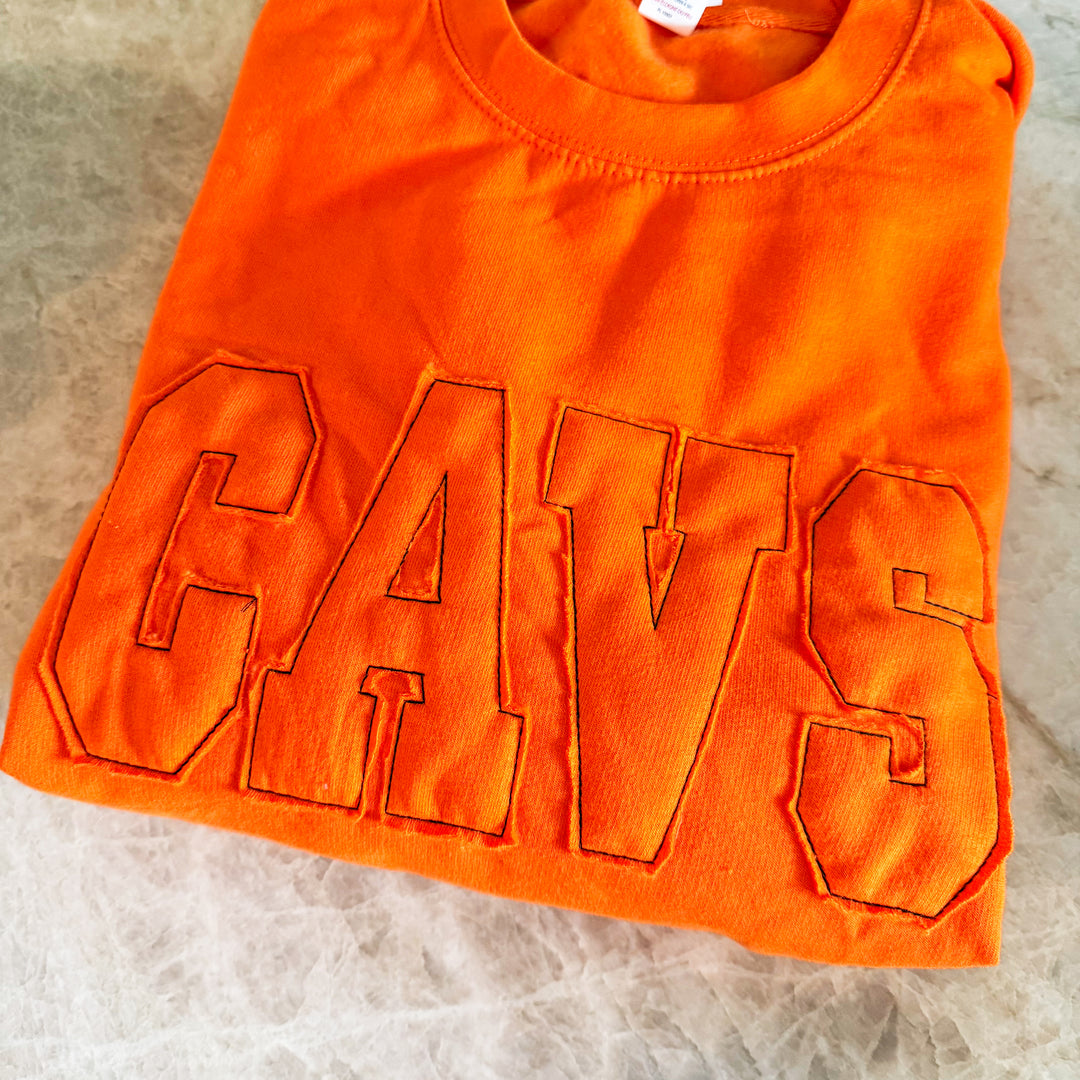 Sweatshirt applique custom