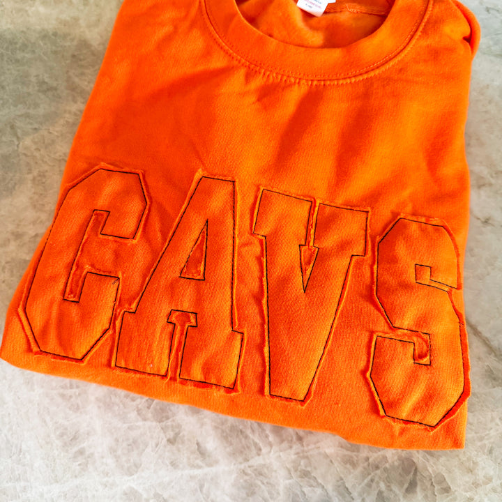 Sweatshirt applique custom